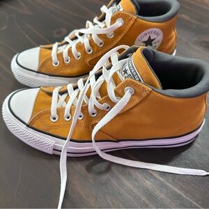 Converse High-Top Sneakers in Mustard Yellow - Mens 9 / Women’s 11